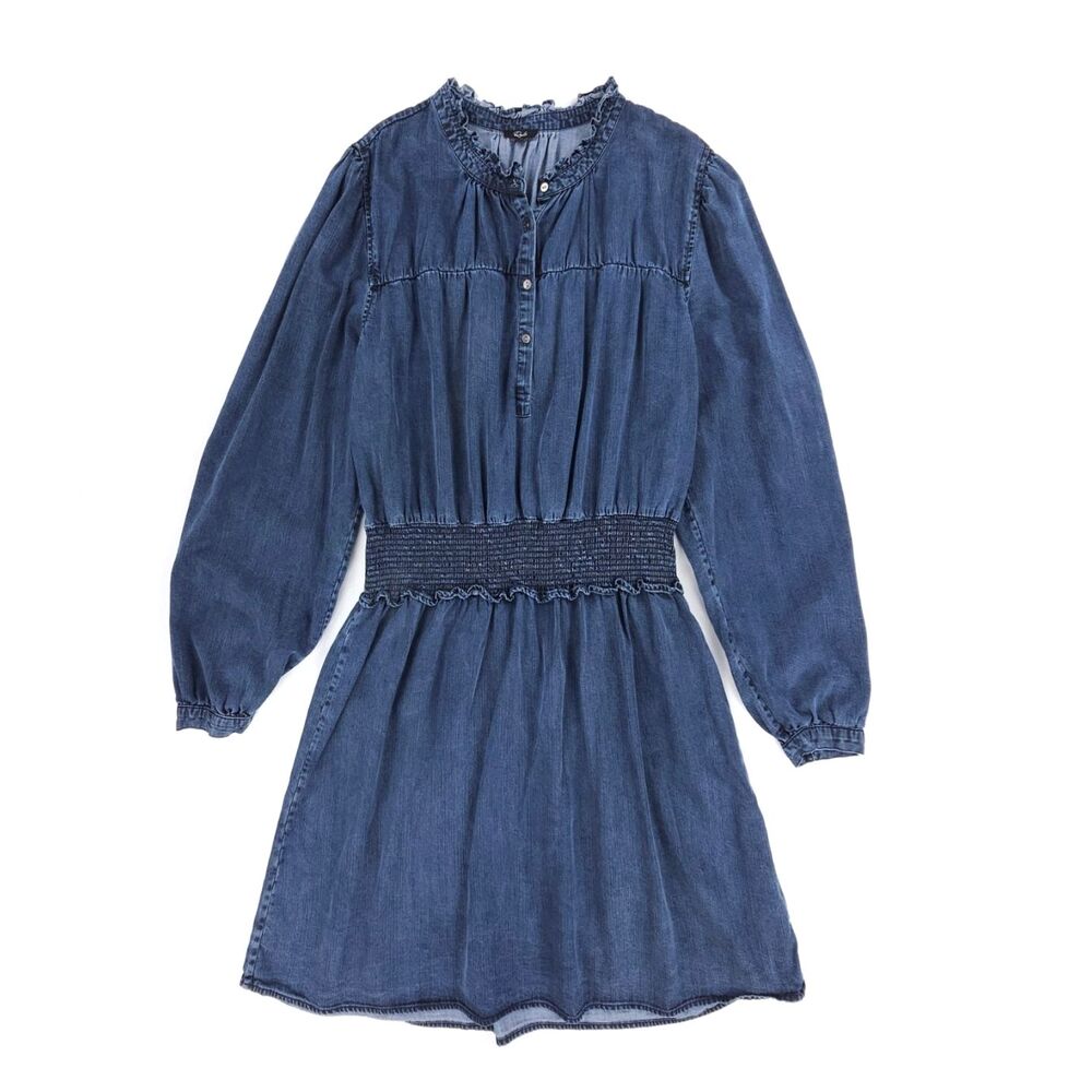 RAILS Shawna Dress Dark Vintage Denim Cottagecore Boho Western Prairie Rustic 2X